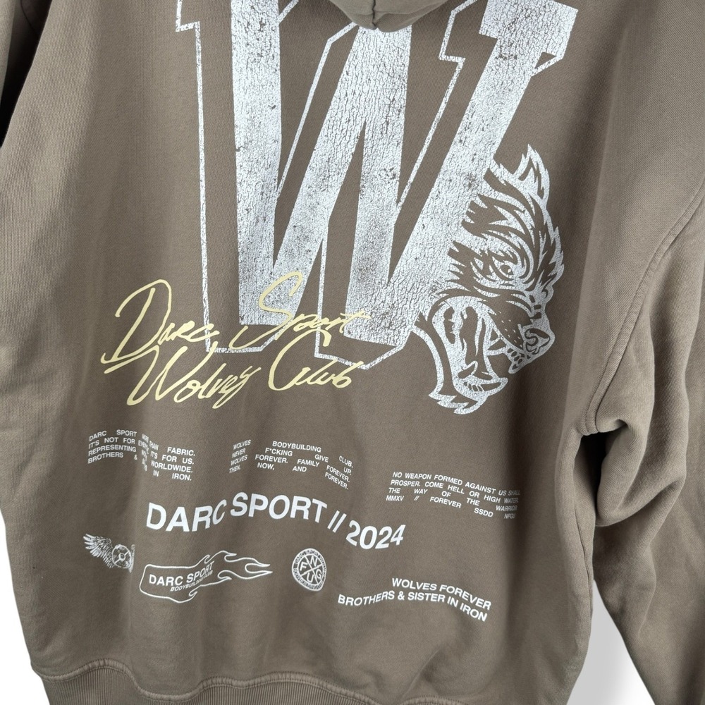 Darc Sport Wolves Club Hoodie Size XL Limited Edition Streetwear Bodybuilding - Picture 10 of 11